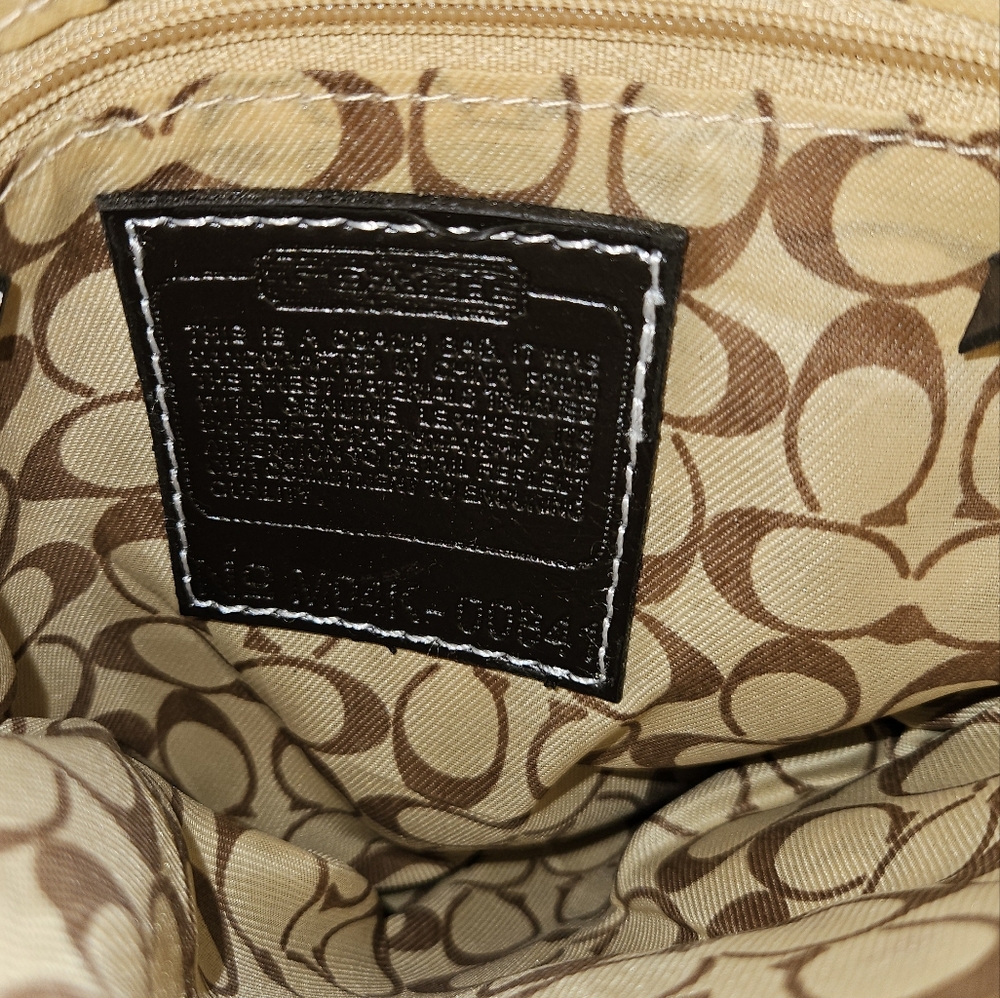 Coach Brown Cross Body Bag, NWOT. Measurements In Pics - Picture 4 of 13